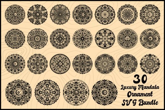 Download Luxury Mandala Ornament SVG Bundle - Luxury Collection