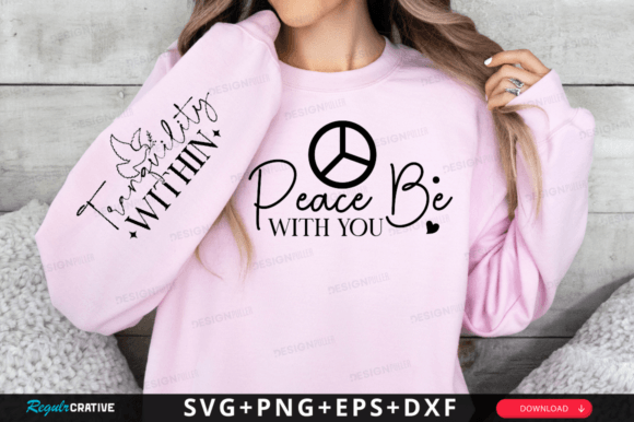 Download Peace Be with You Sleeve Svg Design - Premium Resources