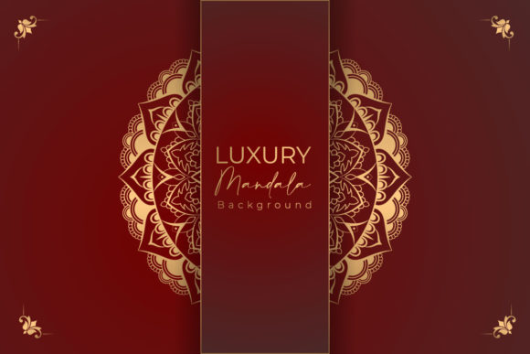 Download Luxury Gold Arabesque Pattern in Mandala - Luxury Collection