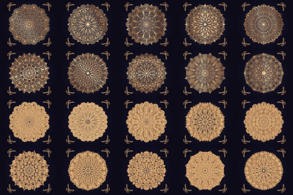 Download 20 Luxury Mandala Arabesque Pattern - Luxury Collection