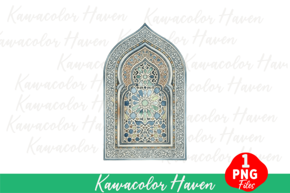 Download Watercolor Islamic Window Arabic Design - Arabic Collection